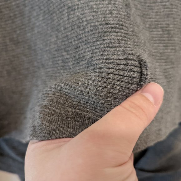 Anthropologie Knitted & Knotted Grey Ruffled Sweater - Picture 12 of 13